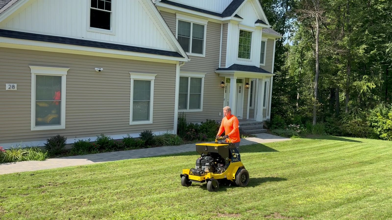 Southington Lawn Service equipment in use