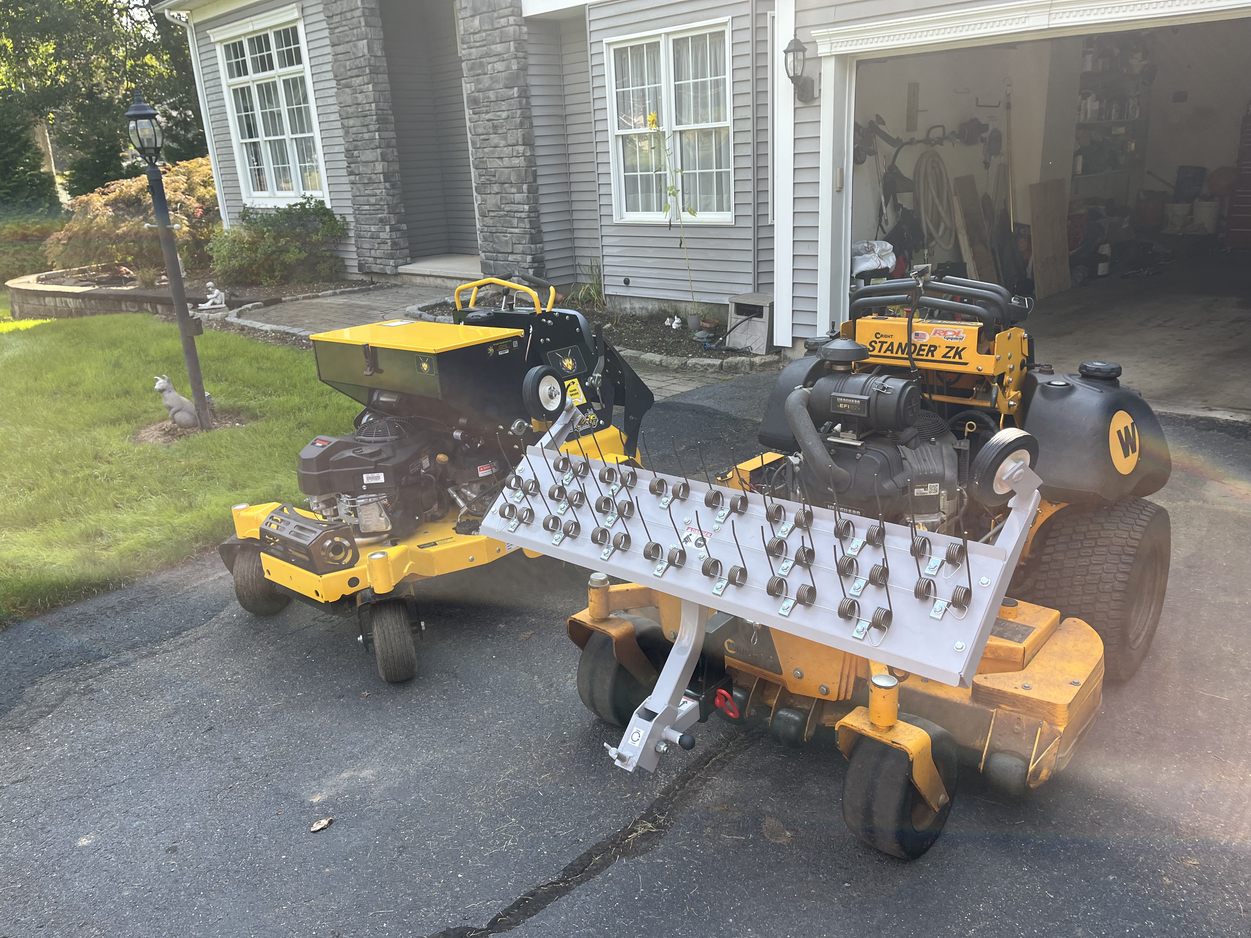 Dethatch/Aerate and Overseed from Southington Lawn Service